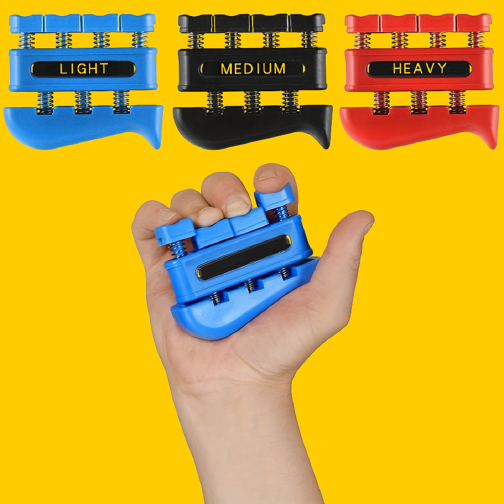 Finger Strengthener - Finger Exerciser for Forearm and Hand Strengthener - Hand Grip Workout Equipment for Musician, Rock Climbing and Therapy